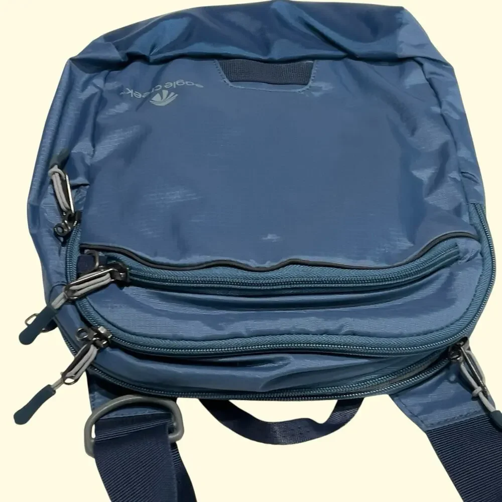 Eagle Creek Slate Blue Crossbody Sling Bag Shoulder Travel Messenger Daypack